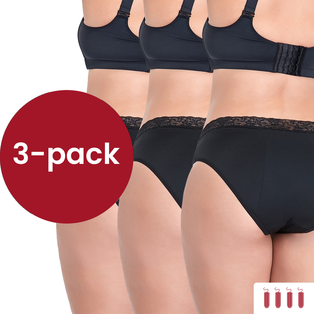 3 pack bamboe hipster