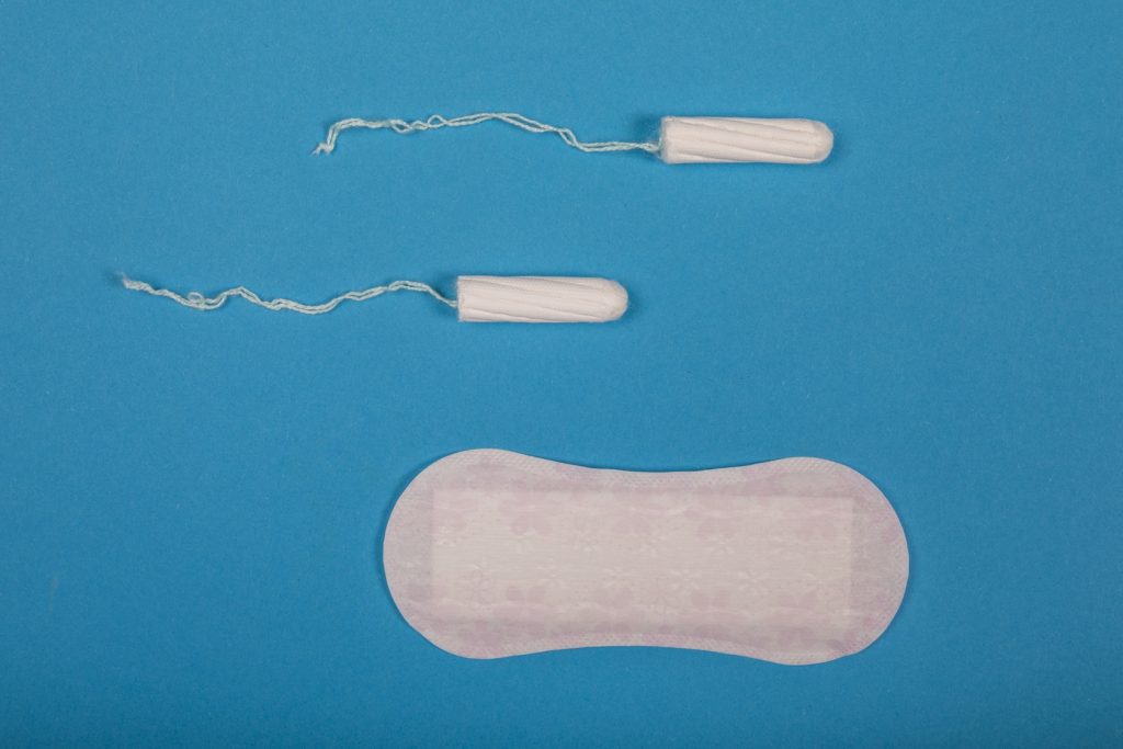 Maanverband en tampons